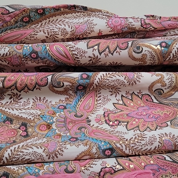 Paani Sz Med Silky Polyester hankerchief wrap pants - Picture 3 of 7